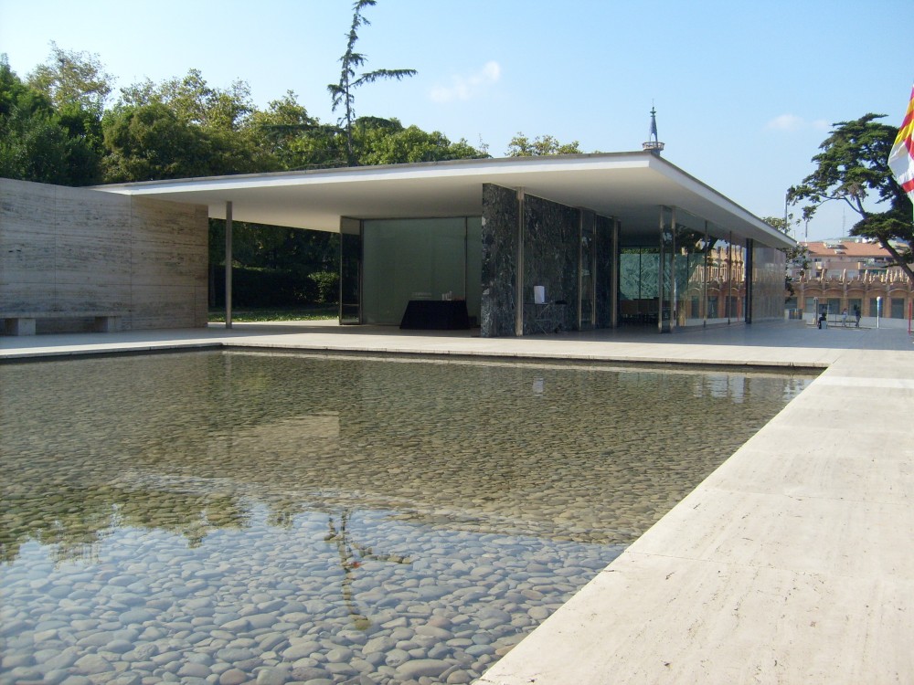 The Pavilion seen across The Main Pool