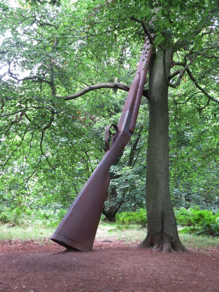 ‘Landscape with Gun and Tree’ by Cornelia Parker